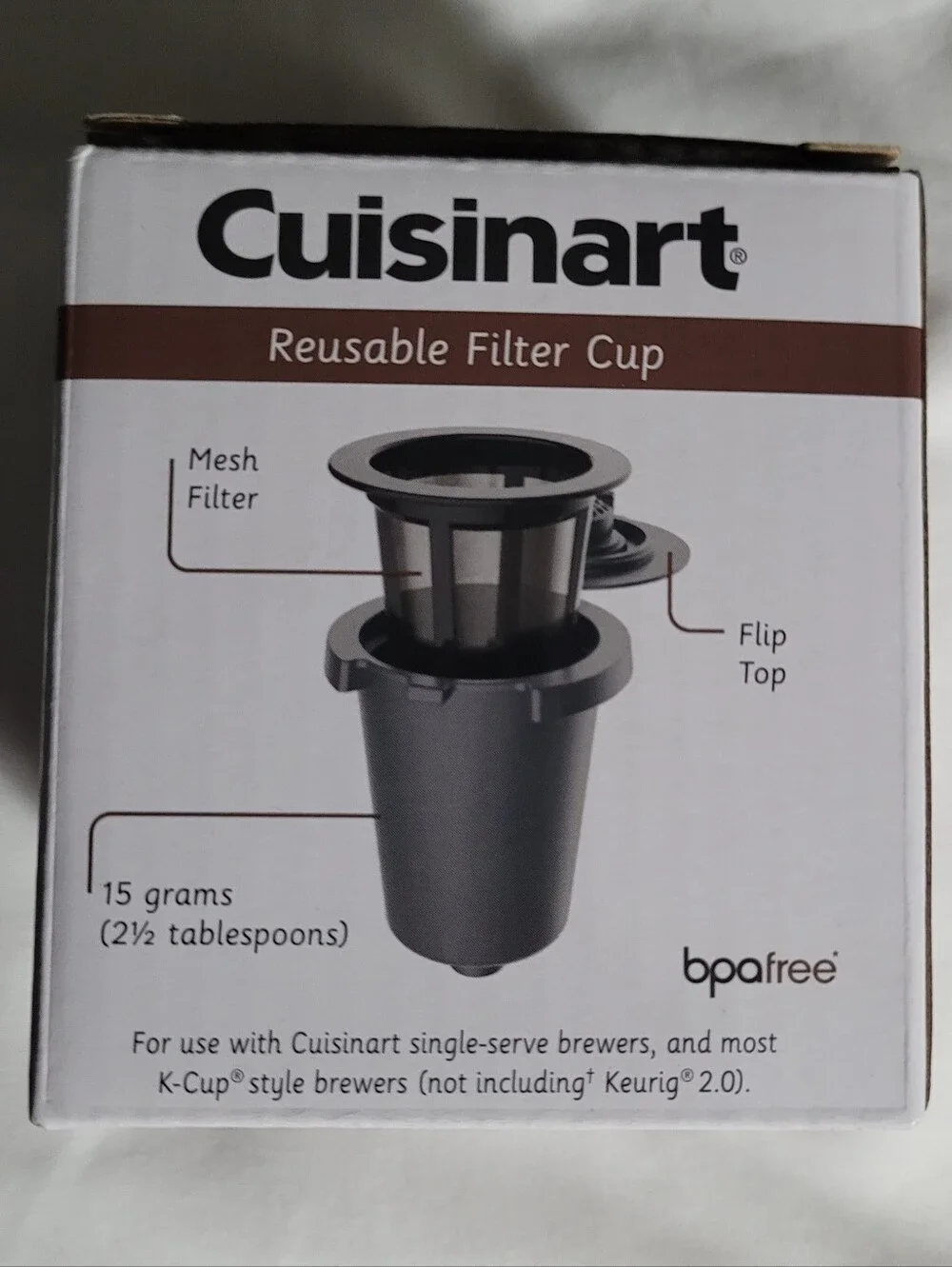 Cuisinart HomeBarista Reusable Filter Cup - Gray